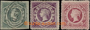 147127 - 1854-60 SG.94, 164, 168, Královna Viktorie 6P šedá, luxus
