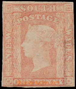 147141 - 1856 SG.107, Královna Viktorie 1P oranžově cihlová, velm