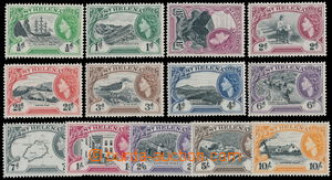 147160 - 1953 SG.153-165, Alžběta II. ½P-10Sh, luxusní a komp