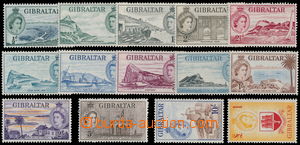147161 - 1953 SG.145-158, Alžběta II. ½P-1£, luxusní a k