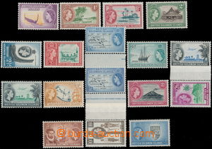147162 - 1956 SG.82-96, Alžběta II. ½P-1£, luxusní a kom