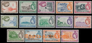 147166 - 1954 SG.14-27, Alžběta II. ½P-10Sh, luxusní a komple