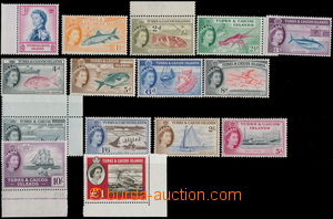 147169 - 1957 SG.237-250, Alžběta II. 1P-10Sh a SG.253 1£ roho