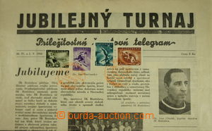 147255 - 1944 noviny Jubilejní turnaj vyfr. kompletní sérií zn. S