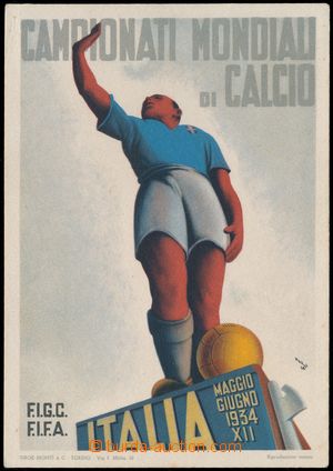147346 - 1934 FOOTBALL, official postcard from 2. World Championship 
