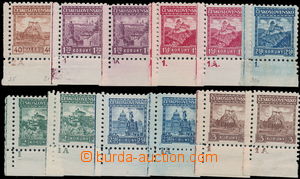 147383 - 1926 Pof.218-24, Castles, country, town, comp. 12 pcs of sta