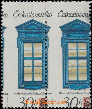 147690 - 1977 Pof.2241, Historická okna 30h, 2-páska s výrazně po