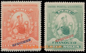 147900 - 1899 Sc.158-159, UPU 5S a 10S, luxusní koncovky s přetiske
