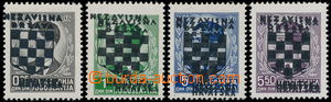 147936 - 1941 Mi.9, 11, 16, 17DD, Overprint issue 0,25D, 1D, 5D, 5,50