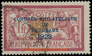 148015 - 1923 Mi.152, Filatelistický kongres 1Fr červená, kat. 450