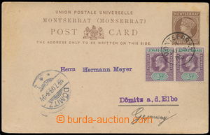148025 - 1903 dopisnice Královna Viktorie 1½P hnědá do Němec
