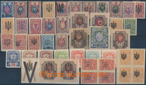148026 - 1918 [SBÍRKY]  sestava známek Ukrajiny, převážně přet