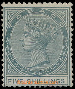 148033 - 1879 Mi.5, Královna Viktorie 5Sh šedá, kat. 650€