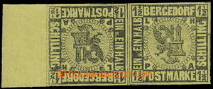 148047 - 1861 Mi.K3, Znak 1½S, tête-bêche s levým okr