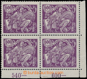 148093 -  Pof.169B, hodnota 600h tmavě fialová, hřebenové zoubkov