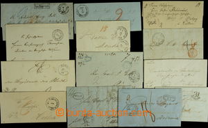 148161 - 1852-66 [COLLECTIONS]  comp. 13 pcs of letters without frank