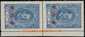 148162 -  Pof.172ST, Masaryk 125+25h, vertical pair with R margin, co