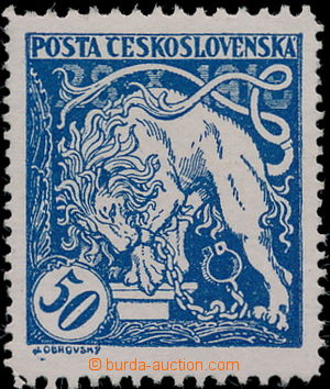 148165 -  Pof.29B, 50h modrá, ŘZ 11½:13¾; zk. Pit, kat. 1