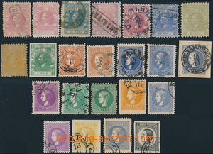 148186 - 1866-72 selection of 23 pcs of classical stamp, i.a. Mi.3, c