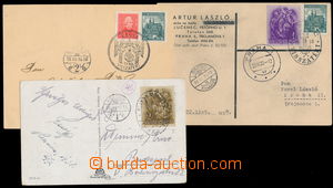 148222 - 1938 comp. 3 pcs of entires to Czechoslovakia and Hungary wi