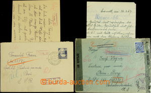 148232 - 1947-50 VĚZNICE PLZEŇ-BORY  sestava 2ks dopisů z Německa