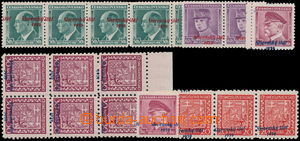 148324 - 1939 Alb.4, 6, 8, 10, 12, sestava známek s vodorovnými a s