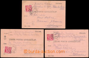 148407 - 1914 ZAKARPATSKÁ UKRAJINA  sestava 3ks lístků FP do Čech