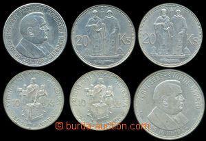 148475 - 1939-44 SLOVAKIA  comp. 6 pcs of Ag coins, 10 Koruna 1944 bo