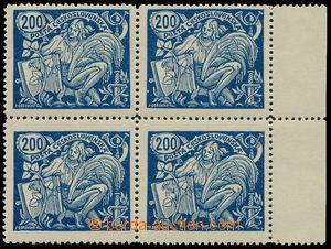 148636 -  Pof.174A II, value 200h in/at marginal block of four, type 