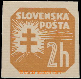 148650 - 1939 Alb.NV10Xx, 2h yellow-brown, horiz. grid, without water