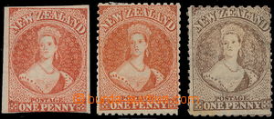 148667 - 1862-1872 SG.35, 110, 128, Královna Viktorie (Chalon head) 