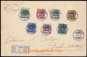 148735 - 1916 R-dopis do Švýcarska se SG.H47-53, přetiskové zn. n