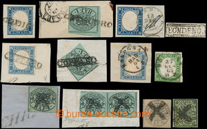 148796 - 1852 comp. 11 pcs of cut-squares and stamps with pre-philate