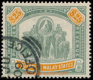 148908 - 1904-1922 SG.51, 25$ highest value, green / orange, post. CD