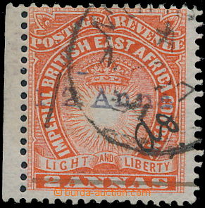 148912 - 1891 SG.20, provisional Mombasa, Crown 2A bricky red with ov