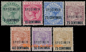 148954 - 1899 SG.15-21, TESTER, overprint issue in Spanish centimech 