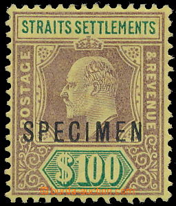 148964 - 1903 SG.122s, Edvard VII., 100$ hnědá /zelená, žlutý pa