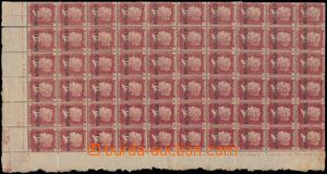 148980 - 1880 SG.2, 1P červenohnědá, rohový 60-blok (¼ archu
