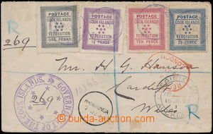 148991 - 1893 R-dopis zaslaný do Walesu, vyfr. zn. SG.1-4, Federace 