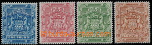 148995 - 1892 SG.10-13, Znak 1£-10£, vzácné koncové hodn