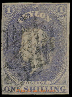 149105 - 1857 SG.10, Královna Viktorie £1 břidlicově fialová