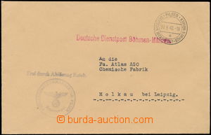 149418 - 1940 úřední dopis bez frankatury, DR PILSEN/ DEUTSCHE DIE