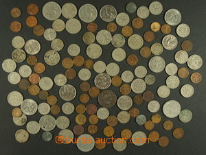 149442 - 1918-39 sestava mincí z obecného kovu, hodnoty 5h-5Kč; kv