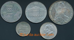 149444 - 1925-76 RAKOUSKO  sestava 5ks Ag mincí, obsahuje tolar Mari