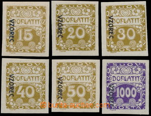 149557 - 1919 Pof.DL3vz, 4vz, 6vz - 8vz, 13vz, Doplatní - Ornament, 