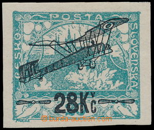 149594 -  ZT  I. letecké provizorium 28Kč/20h modrozelená, černý