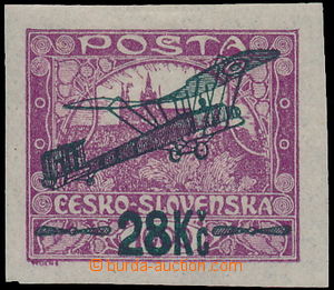 149606 -  Pof.L3, I. provisional air mail stmp. 28Kč/1000h, thin pap