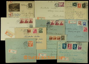 149632 - 1939-48 sestava 10ks celistvostí, obsahuje mj. 8ks R-dopis