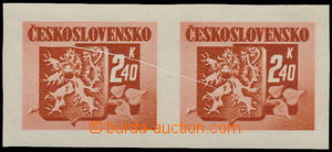 149643 - 1945 Pof.367, Bratislava-issue 2,40 Koruna, horizontal pair,