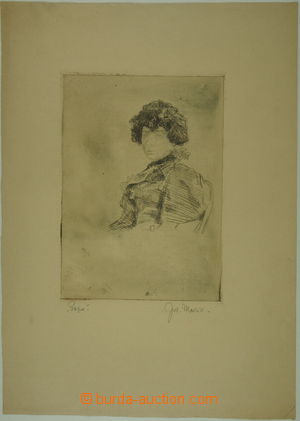 149696 - 1890? MAŘÁK Julius Edward (1832-1899) - signed etching Pep